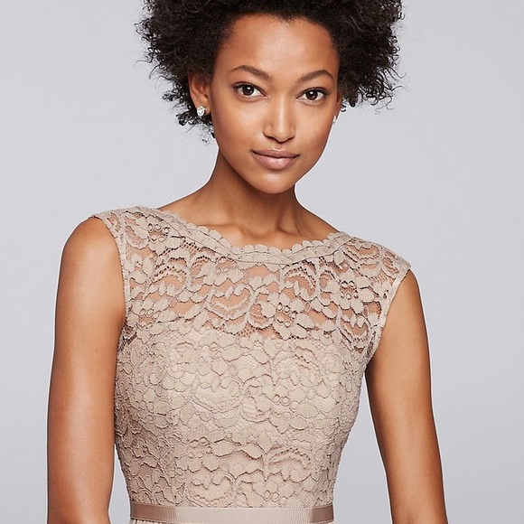 David’s Bridal Petal Lace Top Dress - Picture 3 of 5